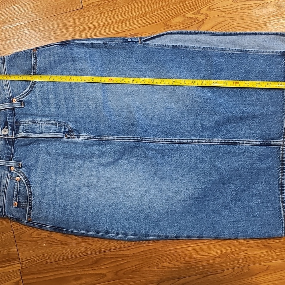 NEW LEVI'S Side Slit Midi Skirt - Size 29 - Picture 12 of 16